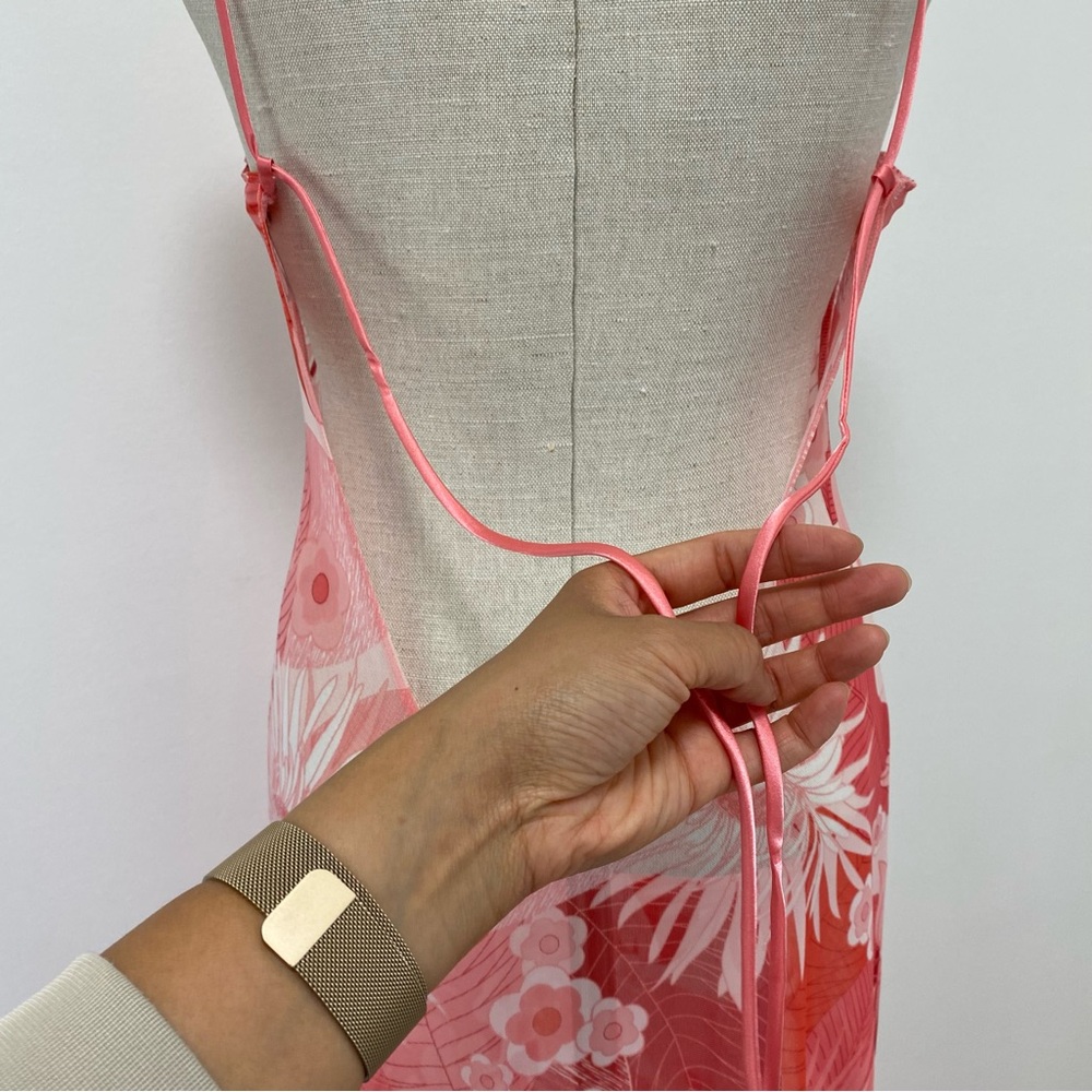 La SENZA Pink & Red Floral Slip Dress - Picture 10 of 13
